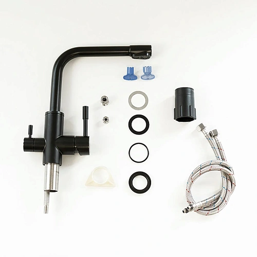 Смеситель для кухни Lemark Expert LM5061BL с подключением к фильтру, черный матовый Смеситель для кухни Lemark Expert LM5061BL с подключением к фильтру, черный матовый