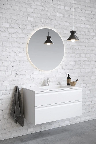 Тумба с раковиной Aquatek ВЕГА 100см AQ77100-MW белый матовый, подвесная Тумба с раковиной Aquatek ВЕГА 100см AQ77100-MW белый матовый, подвесная