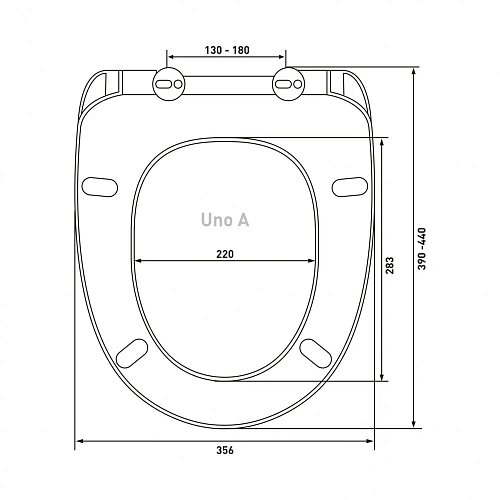 Крышка-сиденье BERGES Uno А 010101 Крышка-сиденье BERGES Uno А 010101