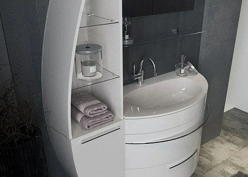 Шкаф-пенал De Aqua Эскалада RS0 L белый 00167340 Шкаф-пенал De Aqua Эскалада RS0 L белый 00167340