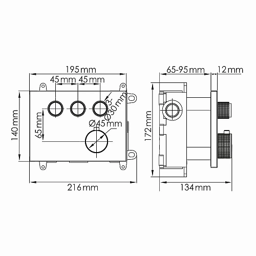Смеситель для душа WasserKRAFT Sauer 7158 Thermo термостатический золото Смеситель для душа WasserKRAFT Sauer 7158 Thermo термостатический золото