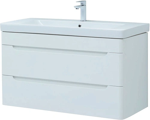 Тумба под раковину Aquanet София 105 белый глянец (2 ящика) 00274116 Тумба под раковину Aquanet София 105 белый глянец (2 ящика) 00274116