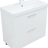 Тумба с раковиной Aquanet Ирис new 90 00342094 напольная белый глянец Тумба с раковиной Aquanet Ирис new 90 00342094 напольная белый глянец