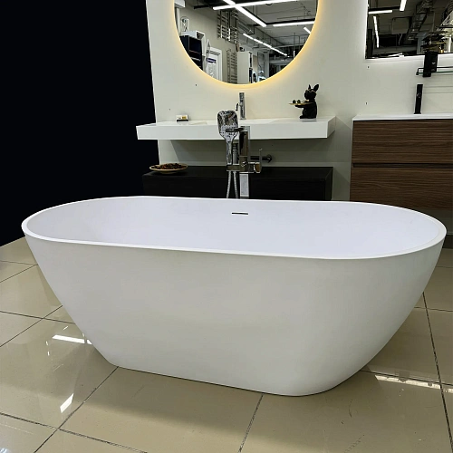 Ванна отдельностоящая Marmo-Elite Монца ВА-167-78-1 1670x780 из искусственного камня, щелевой перелив, глянцевая Ванна отдельностоящая Marmo-Elite Монца ВА-167-78-1 1670x780 из искусственного камня, щелевой перелив, глянцевая