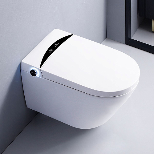Унитаз SMART Timo TЕ-751 (580x380x420) с функцией биде подвесной с инсталляцией и хромированной кнопкой Унитаз SMART Timo TЕ-751 (580x380x420) с функцией биде подвесной с инсталляцией и хромированной кнопкой