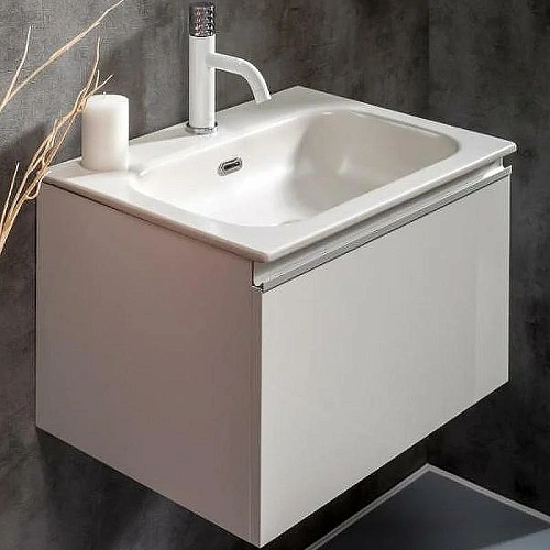 Тумба под раковину Armadi Art VALLESSI 60 белая глянец 837-060-W Тумба под раковину Armadi Art VALLESSI 60 белая глянец 837-060-W