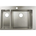 Кухонная мойка hansgrohe S71 S711-F655, нержавеющая сталь 43309800 Кухонная мойка hansgrohe S71 S711-F655, нержавеющая сталь 43309800