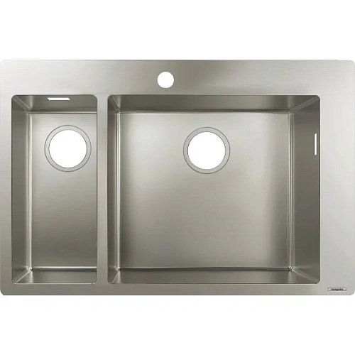 Кухонная мойка hansgrohe S71 S711-F655, нержавеющая сталь 43309800 Кухонная мойка hansgrohe S71 S711-F655, нержавеющая сталь 43309800