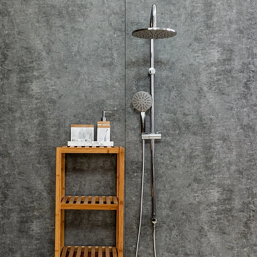 Душевая система Agger Thermo A2493500 термостат с изливом, хром Душевая система Agger Thermo A2493500 термостат с изливом, хром