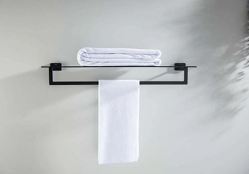 Полотенцедержатель Aquatek ЛИБРА AQ4315MB черный матовый Полотенцедержатель Aquatek ЛИБРА AQ4315MB черный матовый