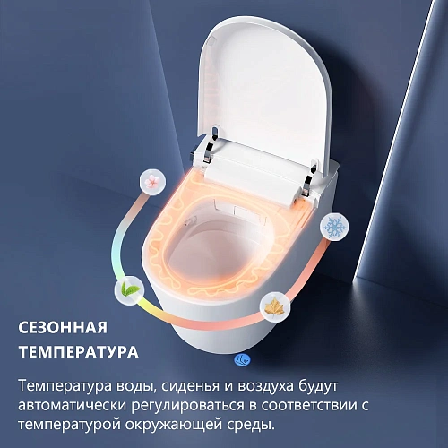 Унитаз SMART ABBER Bequem AC1121S подвесной, электронный с функцией биде, белый Унитаз SMART ABBER Bequem AC1121S подвесной, электронный с функцией биде, белый