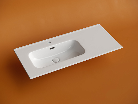 Раковина Ceramica Nova Element CN7003L мебельная чаша слева с отверстием под смеситель 1010x465x180 мм белый Раковина Ceramica Nova Element CN7003L мебельная чаша слева с отверстием под смеситель 1010x465x180 мм белый