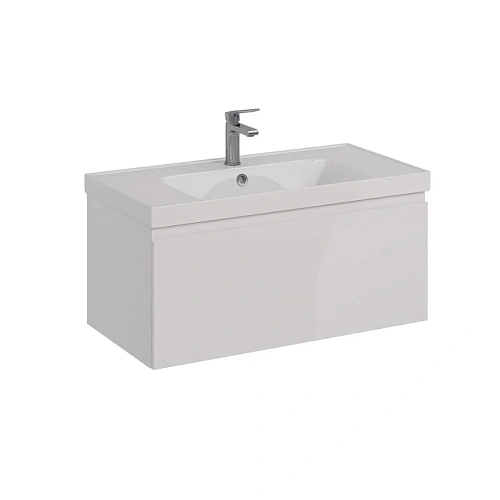 Тумба под раковину Lemark VEON MINI 90 см подвесная, с белый LM02VM90T Тумба под раковину Lemark VEON MINI 90 см подвесная, с белый LM02VM90T