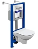 Комплект инсталляции с подвесным унитазом Cersanit CITY CO DPL EO slim + AQUA SMART M40 + PILOT 6348 63485