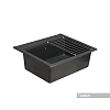 Кухонная мойка Aquaton Делия 60 1A715232LD210 из литого мрамора, прямоугольная, графит Кухонная мойка Aquaton Делия 60 1A715232LD210 из литого мрамора, прямоугольная, графит