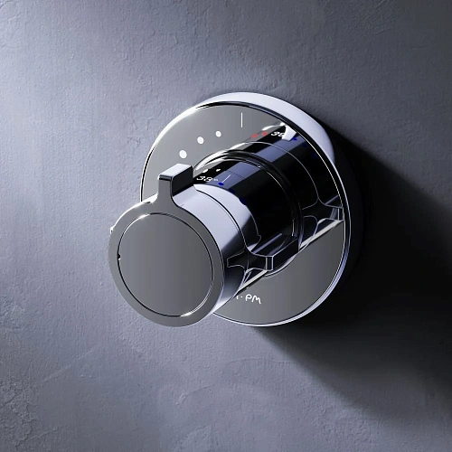 Смеситель для душа AM.PM X-Joy F85A65600 встраиваемый с термостатом для душа, хром Смеситель для душа AM.PM X-Joy F85A65600 встраиваемый с термостатом для душа, хром