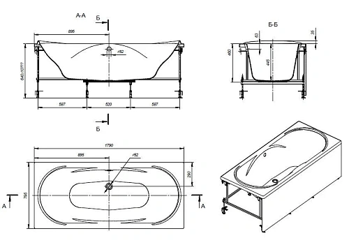 Акриловая ванна Roca Madeira 180х80 248525000 Акриловая ванна Roca Madeira 180х80 248525000