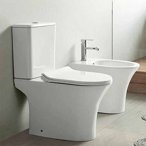 Унитаз напольный CeramaLux 1217-P с сиденьем Унитаз напольный CeramaLux 1217-P с сиденьем