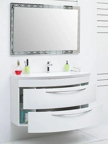 Тумба под раковину De Aqua Лонг 120 белый 00187921 Тумба под раковину De Aqua Лонг 120 белый 00187921