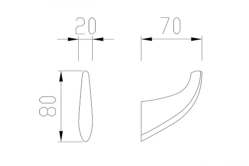 Крючок ABBER Nord AA1550 хром Крючок ABBER Nord AA1550 хром