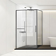 Детальная картинка товара «душевой уголок vincea slim soft vsr-1ss8014clgm, 1400x800, вороненая сталь, стекло прозрачное»