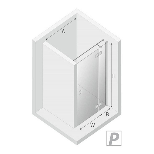 Душевая дверь NEW TRENDY REFLEXA BLACK R 90x200 EXK-1323 (черный) Душевая дверь NEW TRENDY REFLEXA BLACK R 90x200 EXK-1323 (черный)