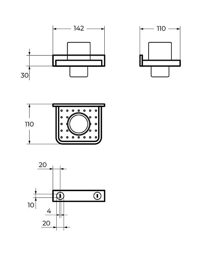 Стакан CEZARES MAXIMA CZR-F-8920 хром Стакан CEZARES MAXIMA CZR-F-8920 хром