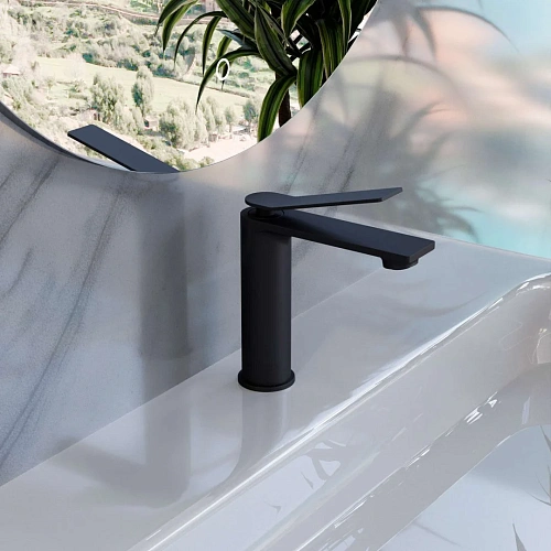 Смеситель для раковины Vincea Verse VBF-2VE1MB однорычажный, матовый черный Смеситель для раковины Vincea Verse VBF-2VE1MB однорычажный, матовый черный