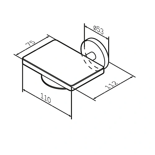 Мыльница AM.PM X-Joy A85A34299 стеклянная золото Мыльница AM.PM X-Joy A85A34299 стеклянная золото