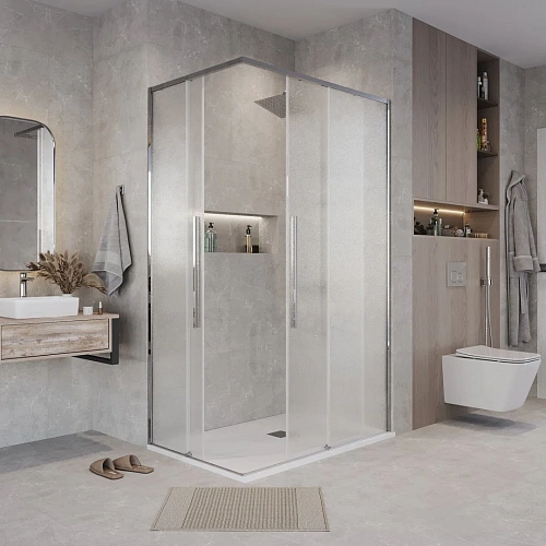 Душевой уголок GROSSMAN Galaxy 300.K33.01.9080.10.02 (90x80x195) прямоугольник,раздвижн,хром,стекло шиншилла Душевой уголок GROSSMAN Galaxy 300.K33.01.9080.10.02 (90x80x195) прямоугольник,раздвижн,хром,стекло шиншилла