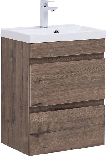 Тумба под раковину Aquanet Нота New 50 дуб веллингтон табак 00334190 подвесная Тумба под раковину Aquanet Нота New 50 дуб веллингтон табак 00334190 подвесная