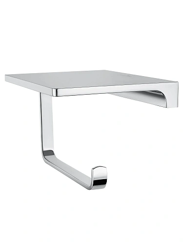 Держатель туалетной бумаги Wonzon & Woghand ECLIPSE хром (WW-9126-CR) с полкой Держатель туалетной бумаги Wonzon & Woghand ECLIPSE хром (WW-9126-CR) с полкой