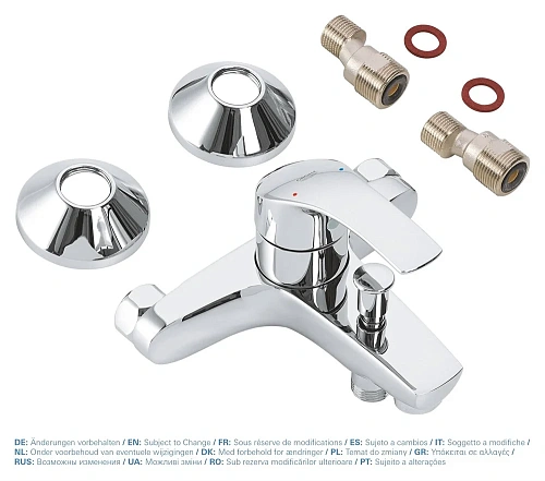 Смеситель для ванны GROHE Eurosmart New, хром (33300002) Смеситель для ванны GROHE Eurosmart New, хром (33300002)