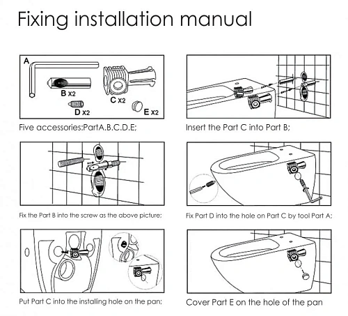Унитаз подвесной CeramaLux 2196 -1 белый с крышкой микролифт Унитаз подвесной CeramaLux 2196 -1 белый с крышкой микролифт