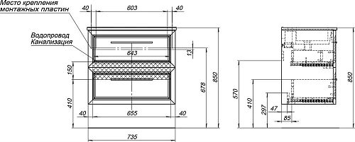 Тумба с раковиной STWORKI Эстерсунд 75 белая матовая 440912 Тумба с раковиной STWORKI Эстерсунд 75 белая матовая 440912