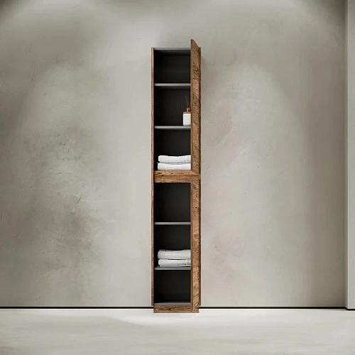 Шкаф-пенал Sancos Libra Floor PLB35FECH напольный, дуб чарльстон , 350х300х1870мм Шкаф-пенал Sancos Libra Floor PLB35FECH напольный, дуб чарльстон , 350х300х1870мм