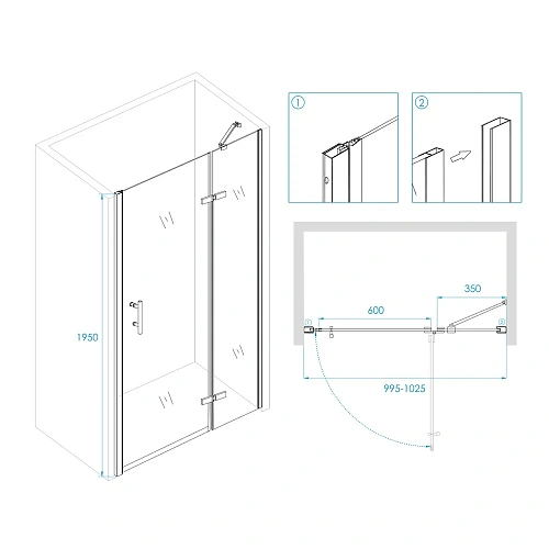 Душевая дверь RGW Passage PA-07B R 41080710-84R Душевая дверь RGW Passage PA-07B R 41080710-84R