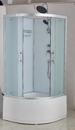 Душевая кабина Timo Imwei XH-90FS 90x90 стекло матовое, профиль хром Душевая кабина Timo Imwei XH-90FS 90x90 стекло матовое, профиль хром