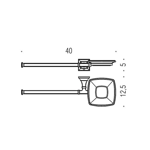 Мыльница Colombo Portofino B3274D.CR-VAN с полотенцедержателем, DX, хром/матовое стекло Мыльница Colombo Portofino B3274D.CR-VAN с полотенцедержателем, DX, хром/матовое стекло