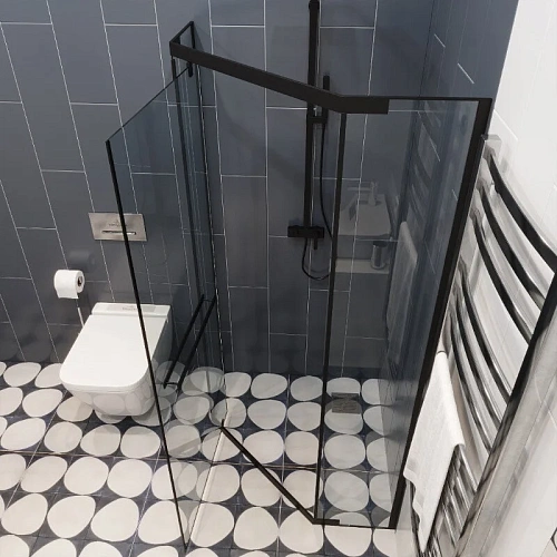 Душевой уголок Ceruttispa CHIKA ZP101B без поддона 100x100x195 Душевой уголок Ceruttispa CHIKA ZP101B без поддона 100x100x195