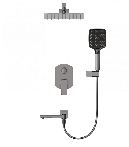 Душевая система Wonzon & Woghand FORZA встраиваемая, темный графит (WW-939031-BGM) Душевая система Wonzon & Woghand FORZA встраиваемая, темный графит (WW-939031-BGM)