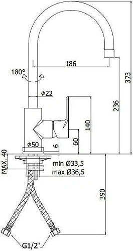 Смеситель для кухни Paffoni Green GR180CR Смеситель для кухни Paffoni Green GR180CR
