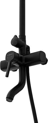 Душевой уголок DIWO Псков 90x90 черный матовый с линейным трапом CK DRAIN 1105-00155 55 см и Душевой 594701 Душевой уголок DIWO Псков 90x90 черный матовый с линейным трапом CK DRAIN 1105-00155 55 см и Душевой 594701