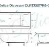 Ванна из искусственного камня Delice Diapason 165х70 DLR330017RB-G глянцевая с черными ручками Ванна из искусственного камня Delice Diapason 165х70 DLR330017RB-G глянцевая с черными ручками