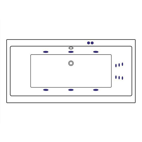 Акриловая ванна EXCELLENT Pryzmat 200x90 LINE золото WAEX.PRY20.LINE.GL Акриловая ванна EXCELLENT Pryzmat 200x90 LINE золото WAEX.PRY20.LINE.GL