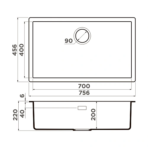 Кухонная мойка Omoikiri Yamakawa 75-U/I-CN Artceramic/canyon 4997030 Кухонная мойка Omoikiri Yamakawa 75-U/I-CN Artceramic/canyon 4997030