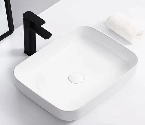 Раковина CeramaLux 9391 накладная, белый Раковина CeramaLux 9391 накладная, белый