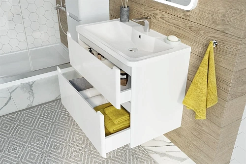 Комплект мебели STWORKI Монтре 80 белая 432021 Комплект мебели STWORKI Монтре 80 белая 432021