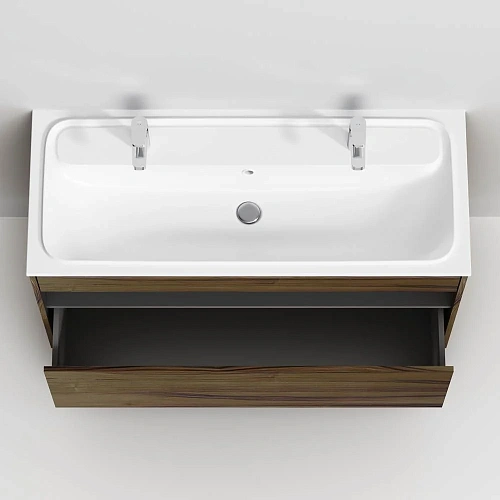 Тумба под раковину AM.PM Func M8FFUX1201OF pull-out, 120 см универсальная, дерево текстурированное Тумба под раковину AM.PM Func M8FFUX1201OF pull-out, 120 см универсальная, дерево текстурированное