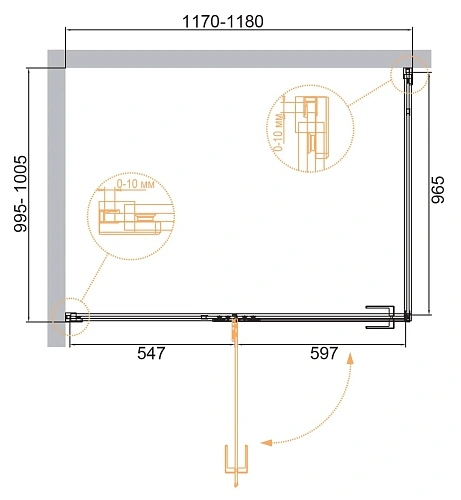 Душевой уголок CEZARES BELLAGIO-AH-1-120/100-C-NERO 120x100см стекло прозрачное, профиль черный Душевой уголок CEZARES BELLAGIO-AH-1-120/100-C-NERO 120x100см стекло прозрачное, профиль черный